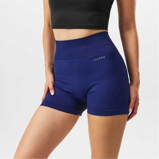 Дамски клинове за фитнес Usa Pro Дамски Шорти Seamless 3 Inch Shorts Womens Морска синьо Usa Pro Дамски Шорти Seamless 3 Inch Shorts Womens Морска синьо Дамски клинове за фитнес