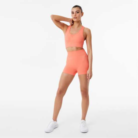 Дамски клинове за фитнес Usa Pro Дамски Шорти Seamless 3 Inch Shorts Womens Корал Usa Pro Дамски Шорти Seamless 3 Inch Shorts Womens Корал Дамски клинове за фитнес