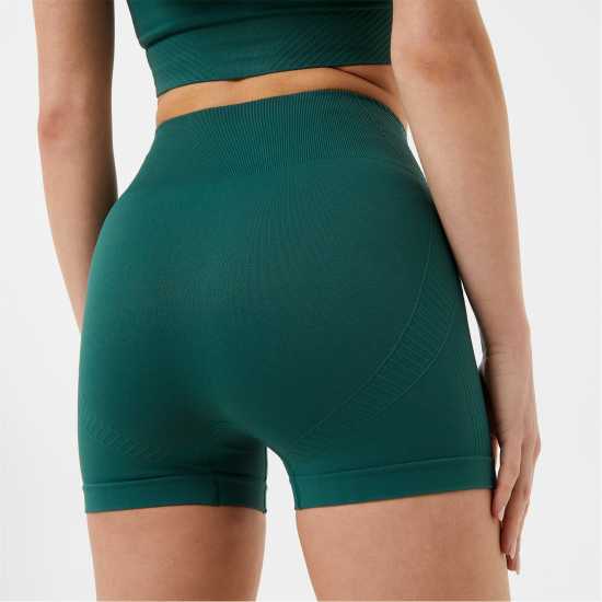 Usa Pro Seamless 3 Inch Shorts Forest Green Дамски клинове за фитнес