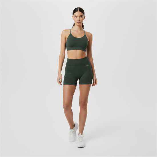 Usa Pro Дамски Шорти Usap Seamless 3 Inch Shorts Womens Хаки 