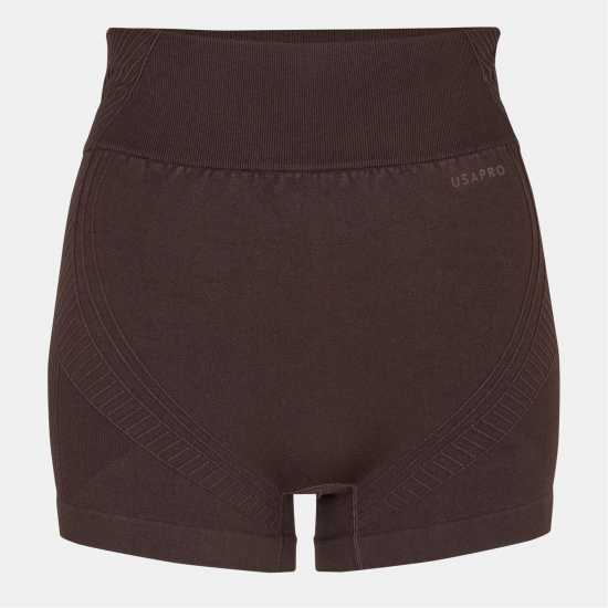 Usa Pro Дамски Шорти Usap Seamless 3 Inch Shorts Womens Espresso 