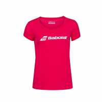 Babolat Women's Short-Sleeve Performance Gym Top Червена Роза Хтр 