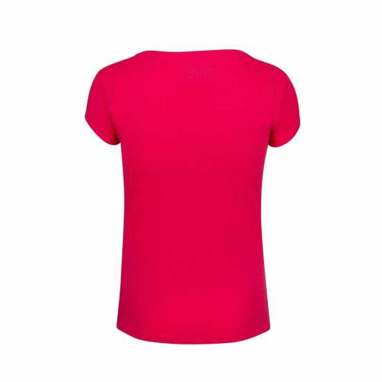 Дамски дрехи за бягане Babolat Women's Short-Sleeve Performance Gym Top Червена Роза Хтр Babolat Women's Short-Sleeve Performance Gym Top Червена Роза Хтр