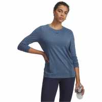 Under Armour Armour Vanish Seamless Loose Ls Sweatshirt Womens Blue Smoke Дамски пуловери