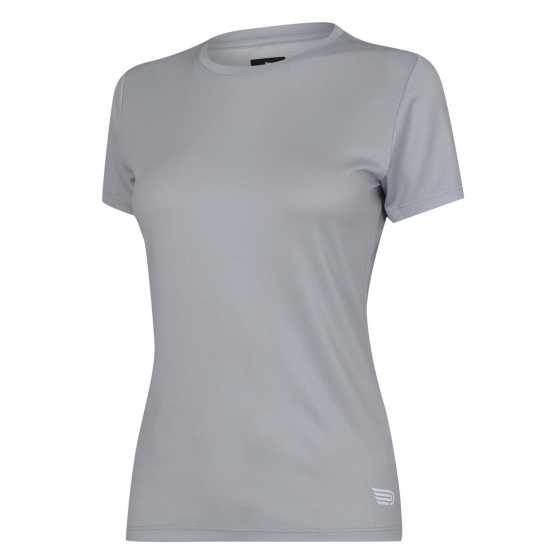 Women’S Hapai Short-Sleeve Top Grey/White Дрехи за фитнес