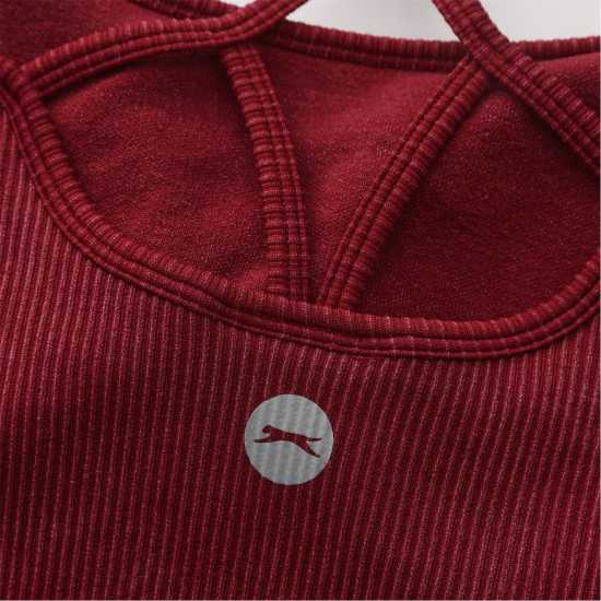 Slazenger Bra Tank Womens Тибетско/Шоколадово Спортни сутиени