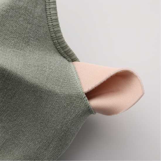 Slazenger Bra Tank Womens Зелено/Захар Спортни сутиени