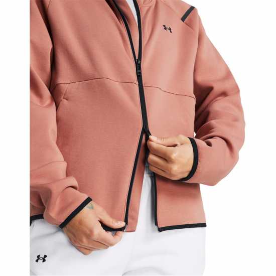 Under Armour Women's Unst Fleece Full Zip Hoodie Pink 