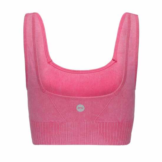 Slazenger Square Neck Bra Womens Малина/Захар Спортни сутиени