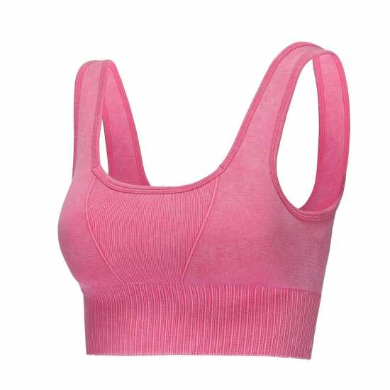 Slazenger Square Neck Bra Womens Малина/Захар Спортни сутиени
