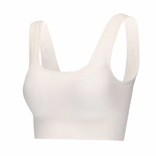 Slazenger Square Neck Bra Womens Малина/Захар Спортни сутиени