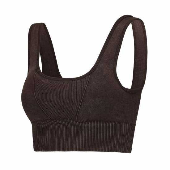 Slazenger Square Neck Bra Womens Шоколад/Захар Спортни сутиени