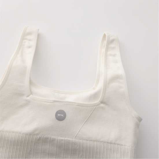 Slazenger Square Neck Bra Womens Шоколад/Захар Спортни сутиени