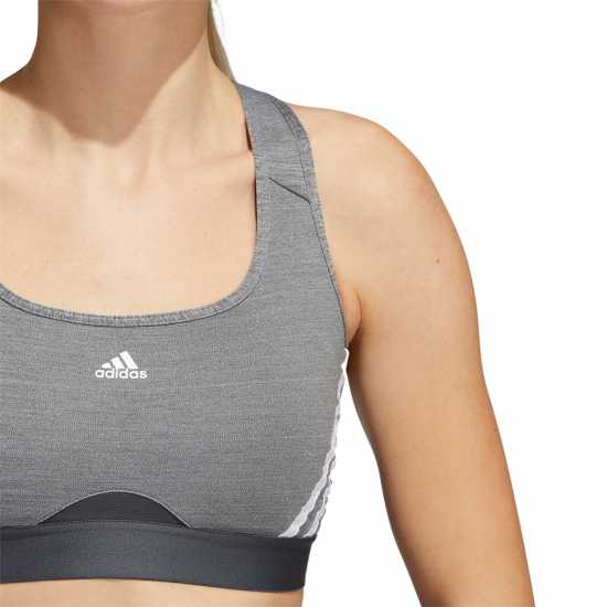 Adidas Powerreact Training Medium Support 3-Stripes Bra Womens