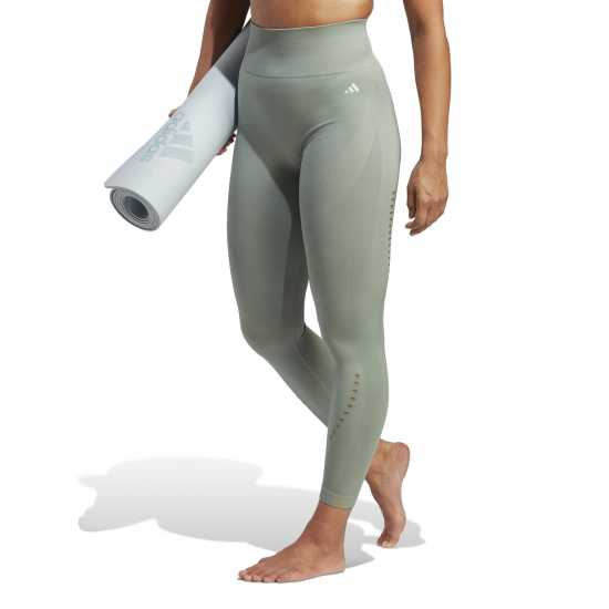 Adidas Yoga Seamless 7/8 Leggings Silver Green Дамски клинове за фитнес