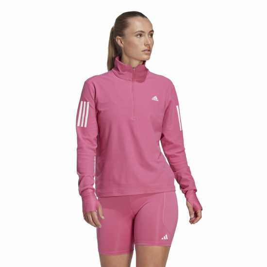 Adidas Own The Run Half-Zip Sweatshirt Womens  Дамски горнища с цип