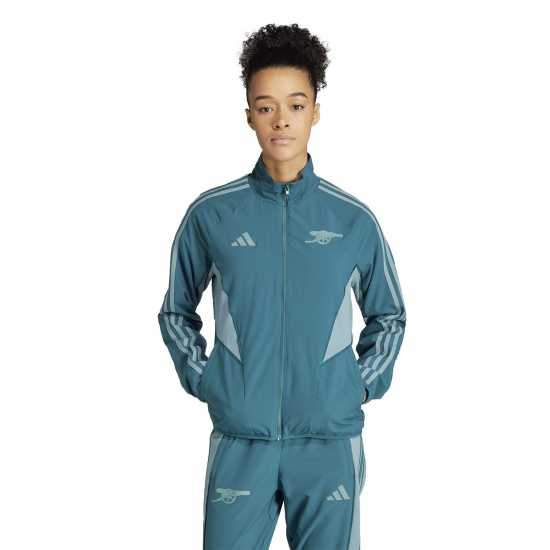 Футболни екипи за бягане Adidas Дамско Яке Arsenal European Anthem Jacket Womens Adidas Дамско Яке Arsenal European Anthem Jacket Womens Футболни екипи за бягане