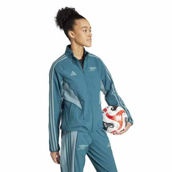 Футболни екипи за бягане Adidas Дамско Яке Arsenal European Anthem Jacket Womens Adidas Дамско Яке Arsenal European Anthem Jacket Womens Футболни екипи за бягане