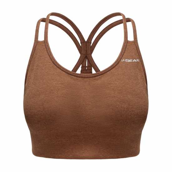La Gear Seamless Bra Womens Mocha Marl 