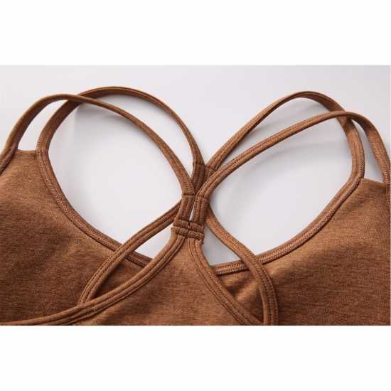 La Gear Seamless Bra Womens Mocha Marl 