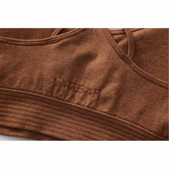 La Gear Seamless Bra Womens Mocha Marl 