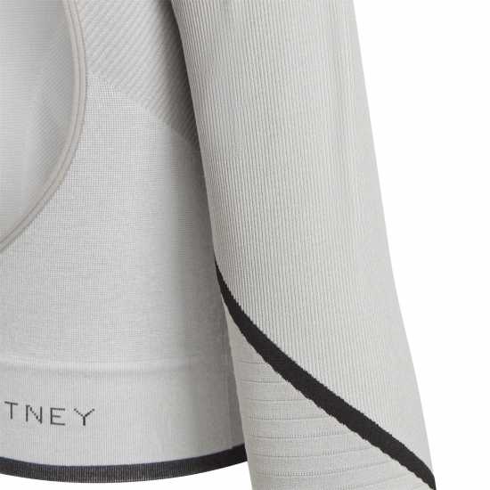 Adidas Women's Cropped Long-Sleeve Performance Gym Top Мгх Солидно Сиво 