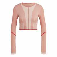 Adidas Women's Cropped Long-Sleeve Performance Gym Top Магическа Земя 