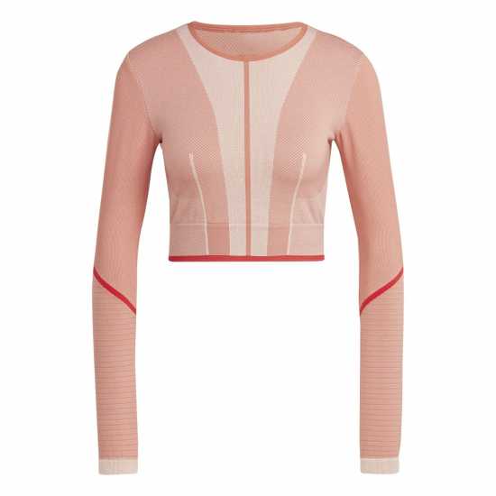 Adidas Women's Cropped Long-Sleeve Performance Gym Top Магическа Земя 