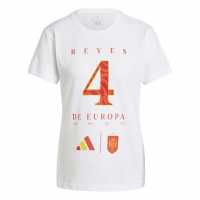 Adidas Spain Euro Winners T-Shirt Womens  