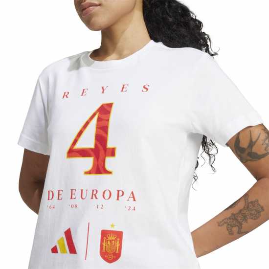 Adidas Spain Euro Winners T-Shirt Womens Adidas Spain Euro Winners T-Shirt Womens