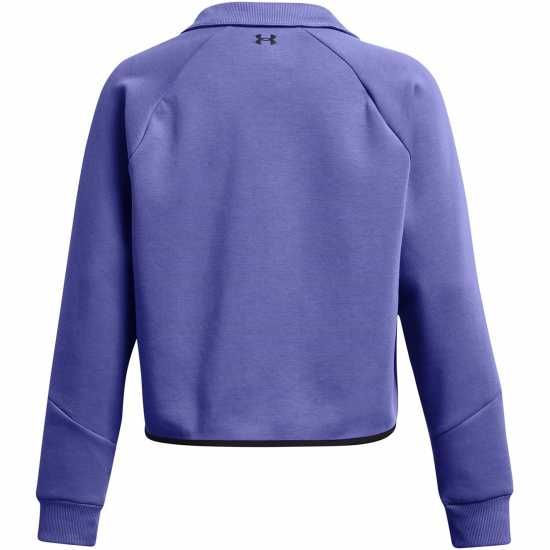 Under Armour Women's Unstop Rugby Cropped Crew Sweatshirt Purple Under Armour Women's Unstop Rugby Cropped Crew Sweatshirt Purple