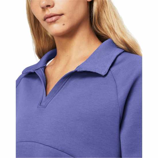 Under Armour Women's Unstop Rugby Cropped Crew Sweatshirt Purple Under Armour Women's Unstop Rugby Cropped Crew Sweatshirt Purple