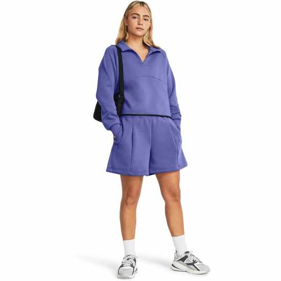 Under Armour Women's Unstop Rugby Cropped Crew Sweatshirt Purple Under Armour Women's Unstop Rugby Cropped Crew Sweatshirt Purple