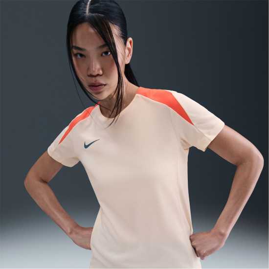 Nike Strike Shirt Womens Бежово/Оранжево Nike Strike Shirt Womens Бежово/Оранжево