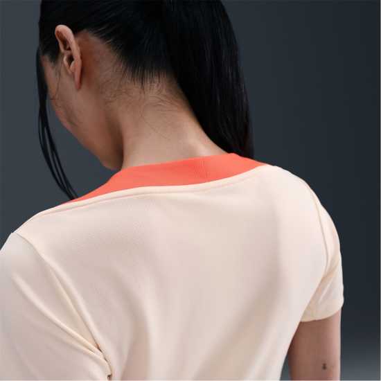 Nike Strike Shirt Womens Бежово/Оранжево Nike Strike Shirt Womens Бежово/Оранжево