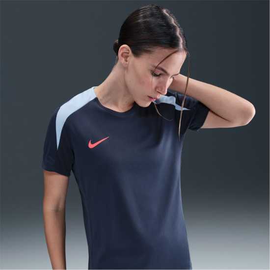 Nike Strike Shirt Womens Синьо/Сиво 