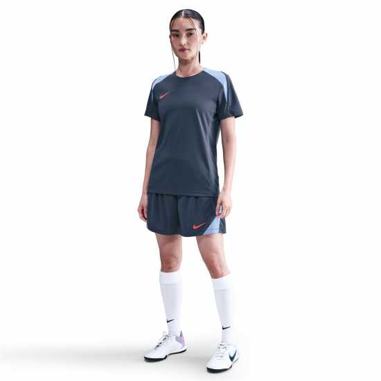 Nike Дамски Шорти Strike Shorts Womens Blue/Grey Футболни тренировъчни долнища
