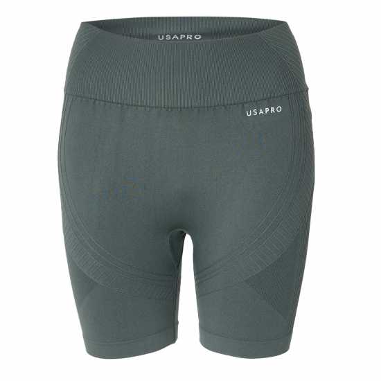 Usa Pro Дамски Шорти Seamless Longline Cycling Shorts Womens Pink 