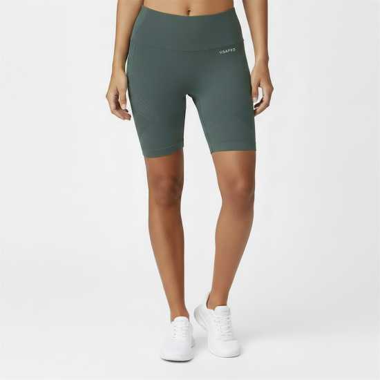 Usa Pro Дамски Шорти Seamless Longline Cycling Shorts Womens Pink 