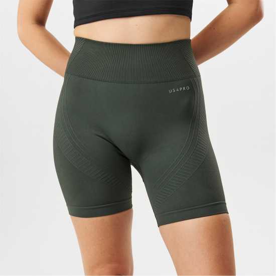 Usa Pro Longline Cycling Shorts Хаки Дамски клинове за фитнес