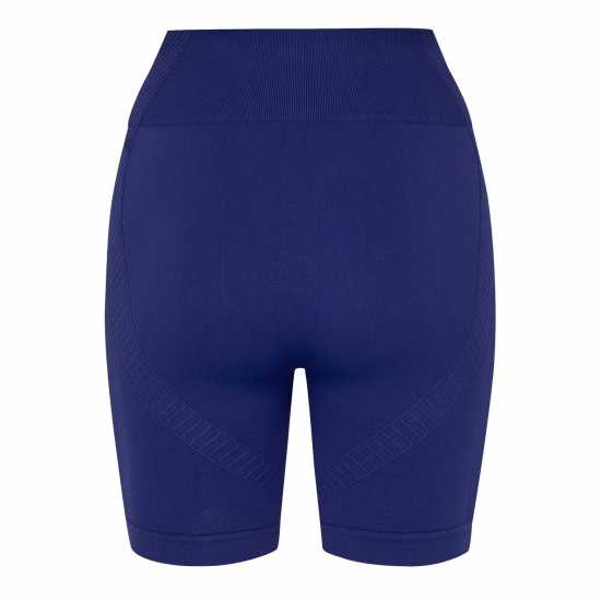 Sale Usa Pro Seamless Longline Cycling Shorts Морска синьо Дамски клинове за фитнес