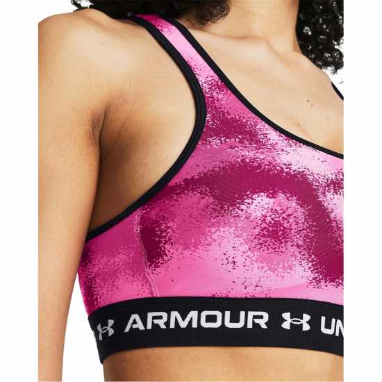 Спортни сутиени Under Armour Mid Print Pink Under Armour Mid Print Pink Спортни сутиени