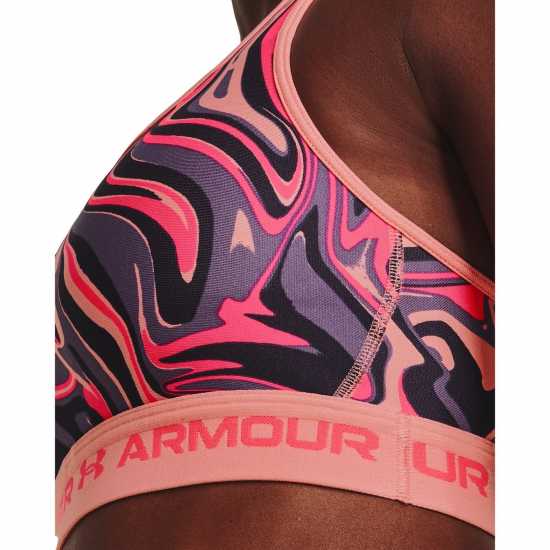 Спортни сутиени Under Armour Mid Print Pink Under Armour Mid Print Pink Спортни сутиени