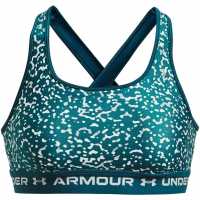 Under Armour Mid Print Green Спортни сутиени