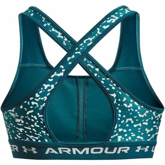 Under Armour Mid Print Green Спортни сутиени