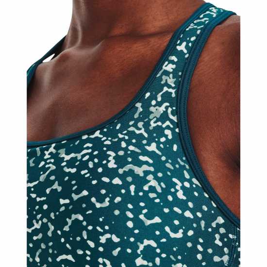 Under Armour Mid Print Green Спортни сутиени