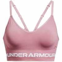 Under Armour Seamless Low Impact Longline Sports Bra Pink Elixir Спортни сутиени