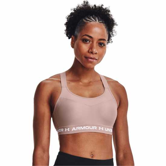 Under Armour Armour High Crossback Bra Dust Pink Спортни сутиени