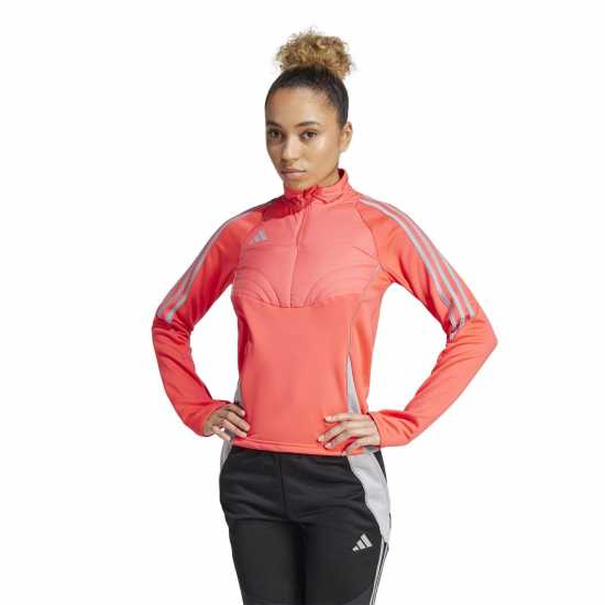 Adidas Tiro24 Wintopw Tracksuit Top Womens Shock Red Футболни екипи за бягане