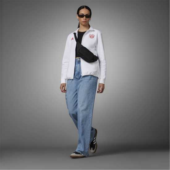 Adidas Fcb Anth Jktw Tracksuit Top Womens  